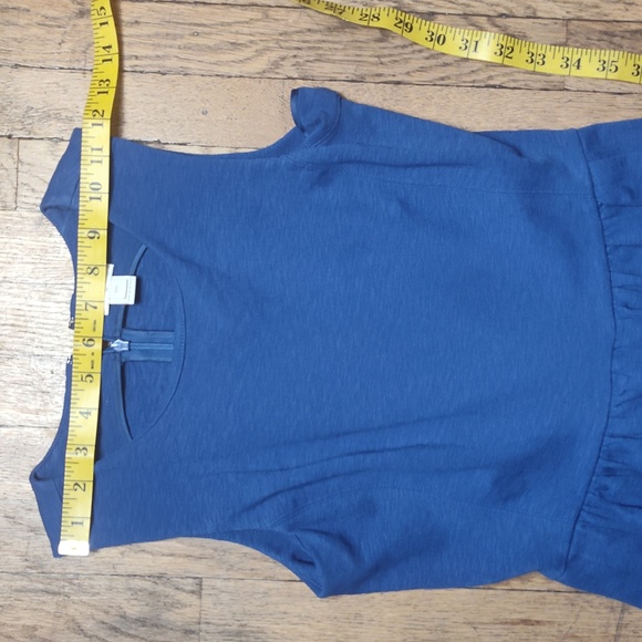 J.Crew Blue Sleeveless Fit & Flare Blue Dress - Size 2XS - Picture 7 of 8